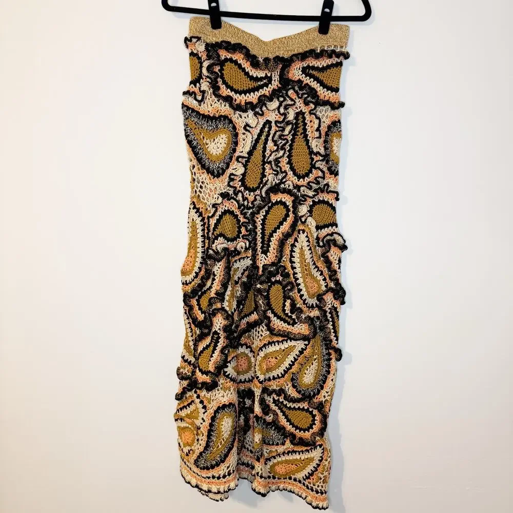 Ulla Johnson Crochet SET Sunara Top Ina Maxi Skirt XS NWT